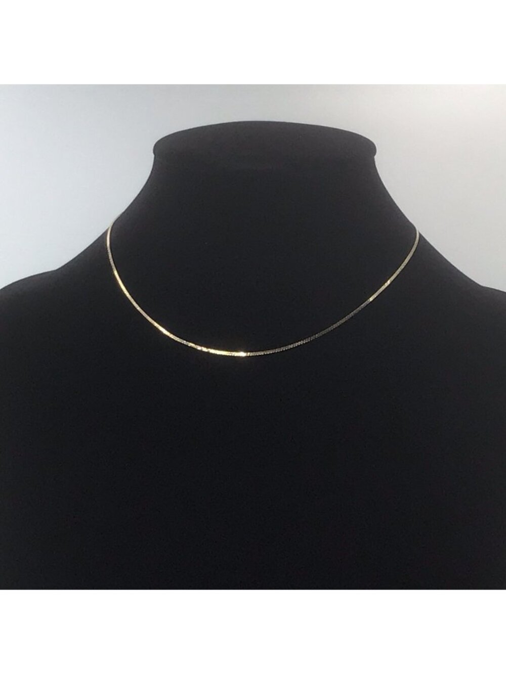14K Yellow Gold Serpentine Necklace 1mm 1.5 Grams 15.25”